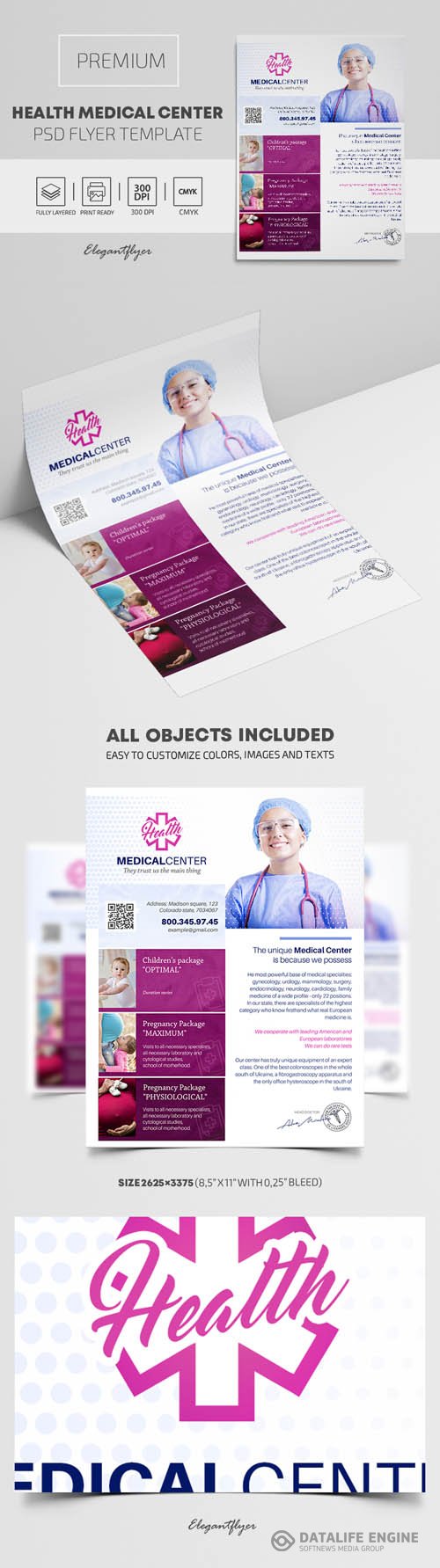 Health Medical Center Premium PSD Flyer Template