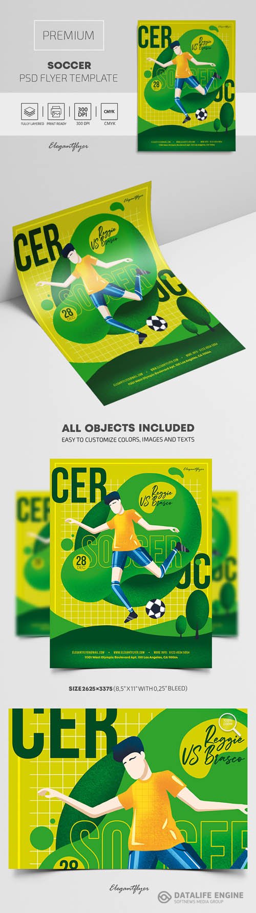 Soccer Premium PSD Flyer Template