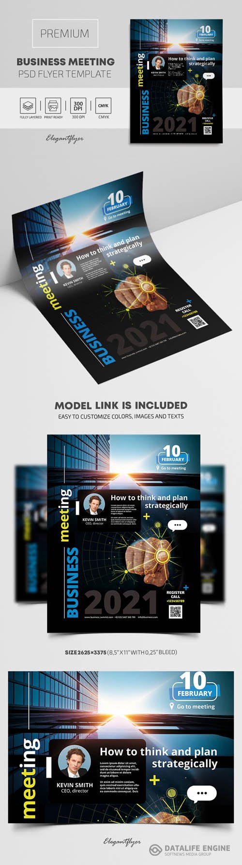 Business Meeting  Premium PSD Flyer Template