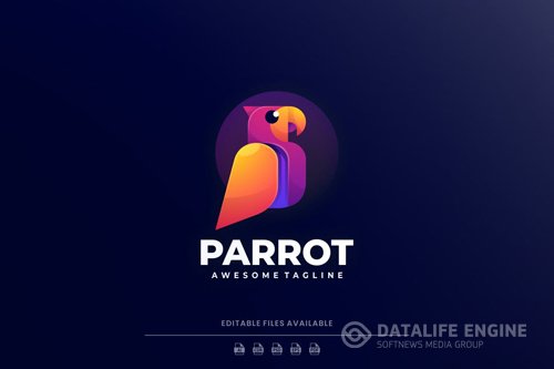 Parrot Gradient Colorful Logo