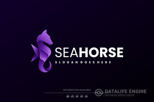 Seahorse Gradient Logo