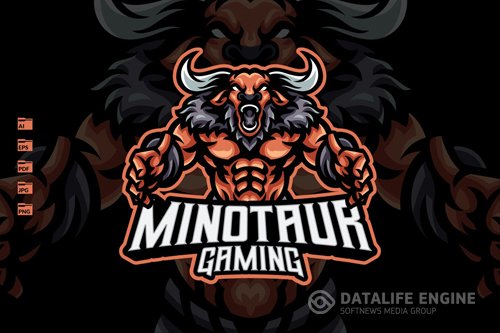 Minotaur Mascot Logo