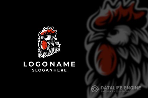 Rooster Head Logo Design