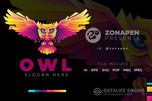 Owl Gradient Logo