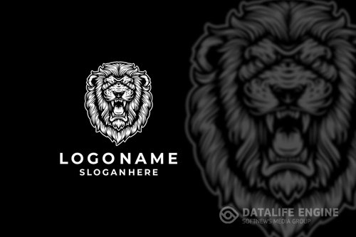 Lion Roaring Logo Design