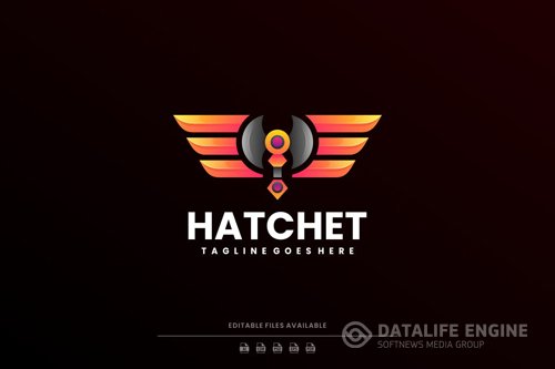 Hatchet Gradient Colorful Logo