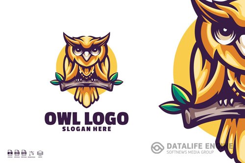 Owl logo template