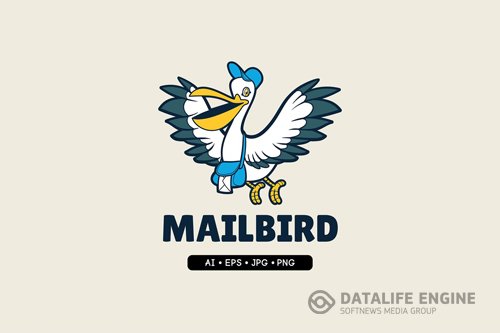 Mailbird - Mascot Logo