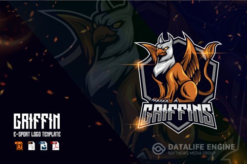 Griffin E-sport logo template