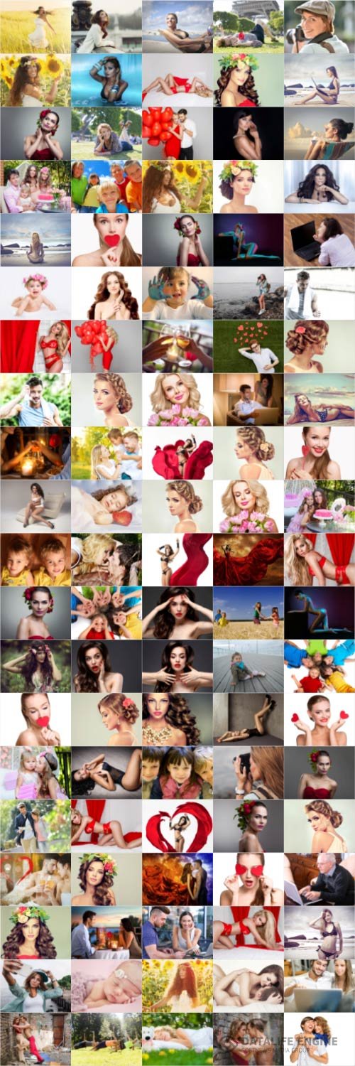 People, men, women, children, stock photo bundle vol 5