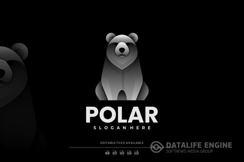 Polar Bear Gradient Logo