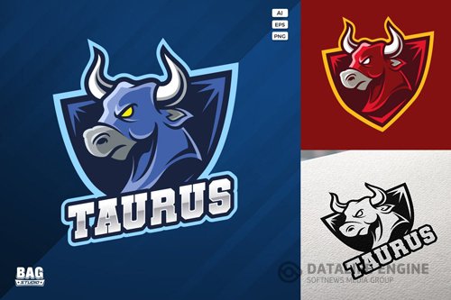 Bull Esport Mascot Logo