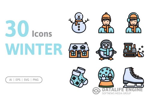 30 Winter Icons