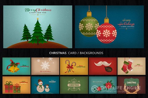 Christmas Cards Backgrounds