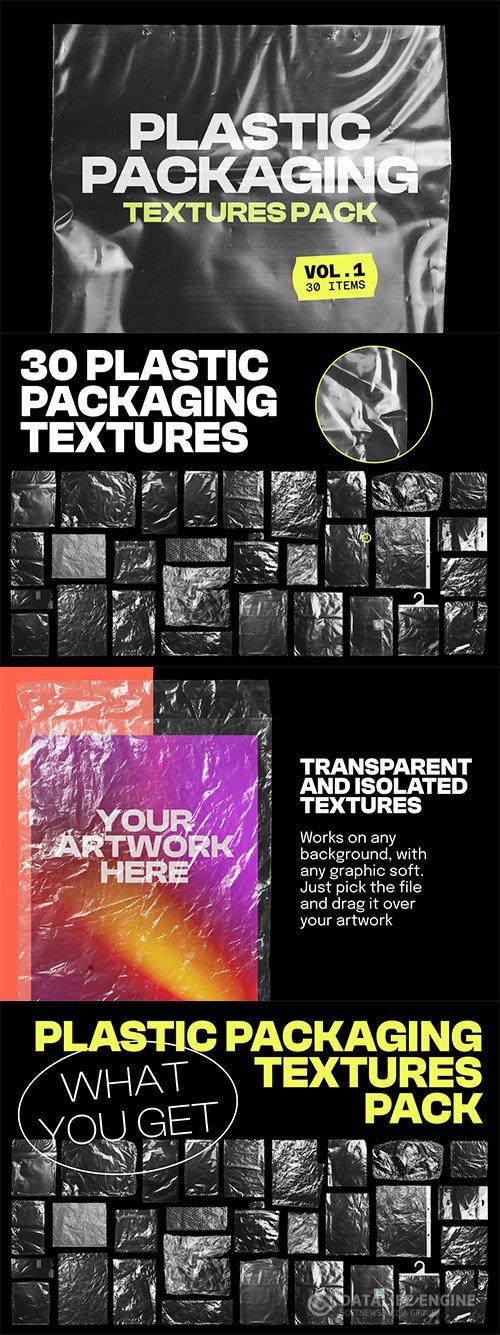 Plastic Packaging Vol 1 - 30 Textures Pack