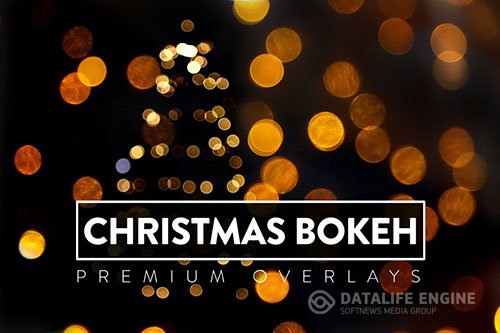 30 Christmas Bokeh Overlay