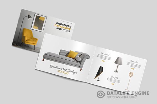 Landscape Brochure and Catalog Mockups