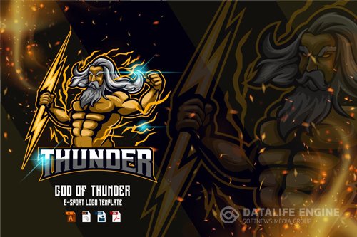 Thunder man E-sport logo