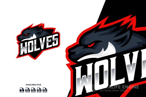 Wolves Esport And Sport Logo