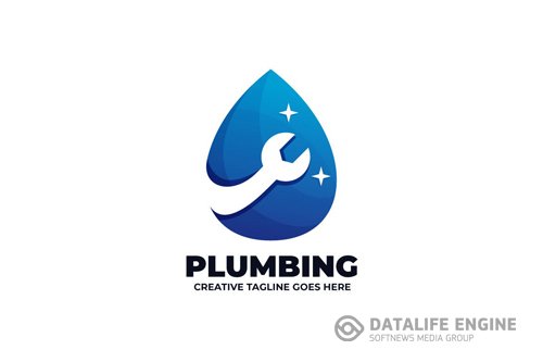 Water Mineral Plumbing Logo