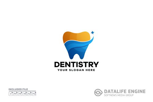 Tooth Gradient Logo Design