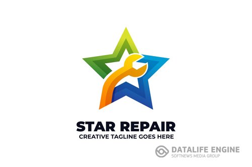 Star Repair Garage Service Logo