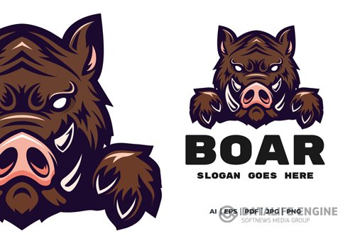 Boar mascot logo