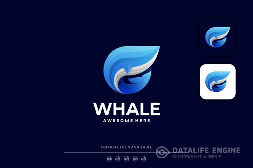 Whale Gradient Logo