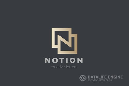 Letter N Logo design Luxury Fashion