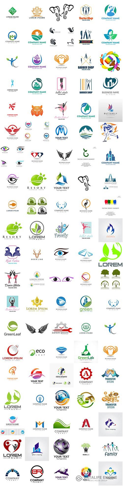 100 Bundle logo  vector design vol 12