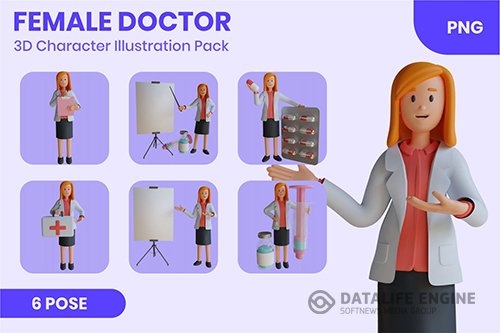 Female Doctor 3D Character