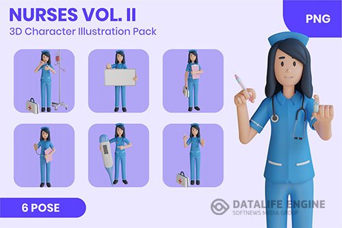 Nurses Vol.II 3D Character Set