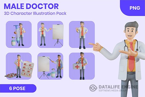 Male Doctor 3D Character