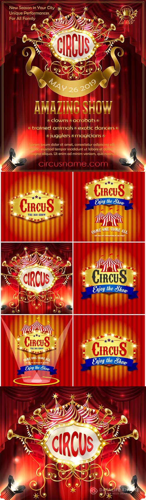 Circus, vector posters