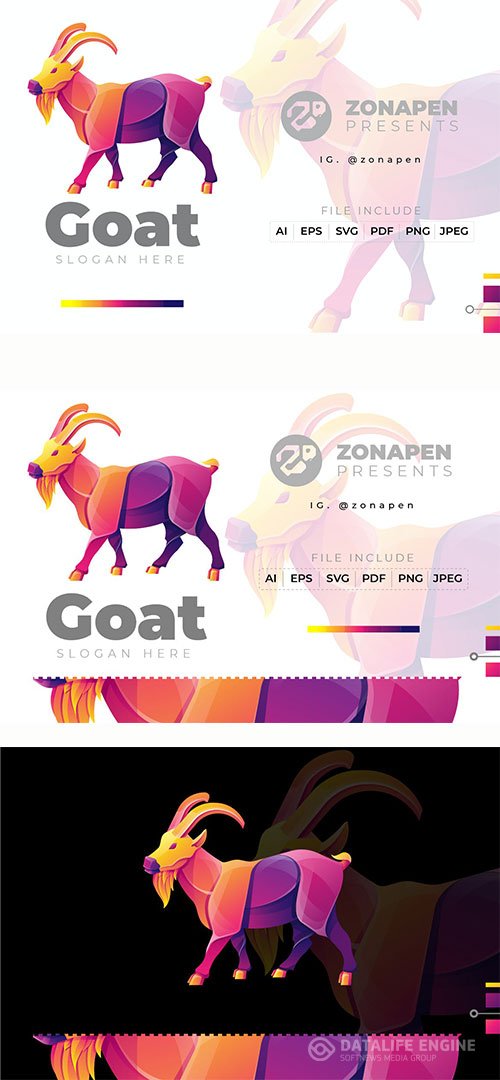 Goat Gradient Logo