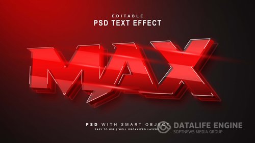 GLOW Text Effect Psd