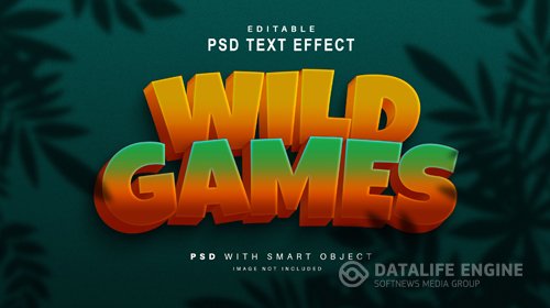 Games Text Effect Psd