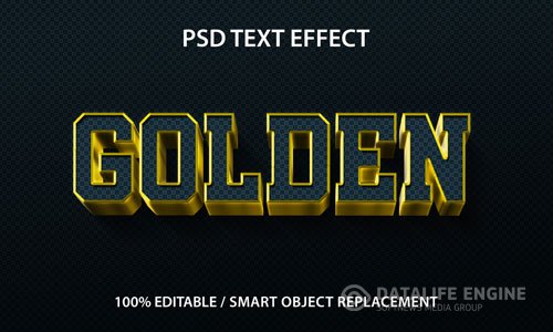 Editable text effect golden premium premium psd