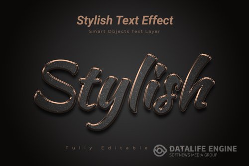 Stylish text effect psd