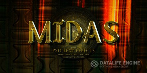 Midas text effect psd