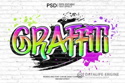 Graffiti text effect