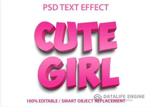 Cute girl design psd