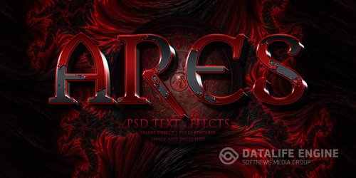 Ares text effect psd