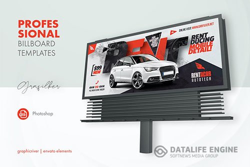 Rent A Car Billboard Templates