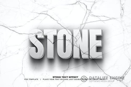 Stone text effect