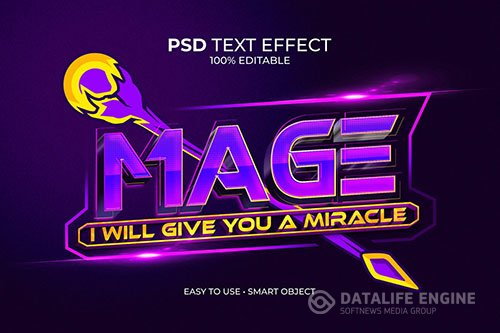 Esport Mage Logo Text Effect