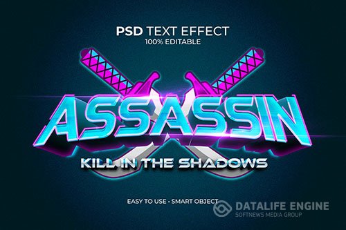 Esport Assassin Logo Text Effect