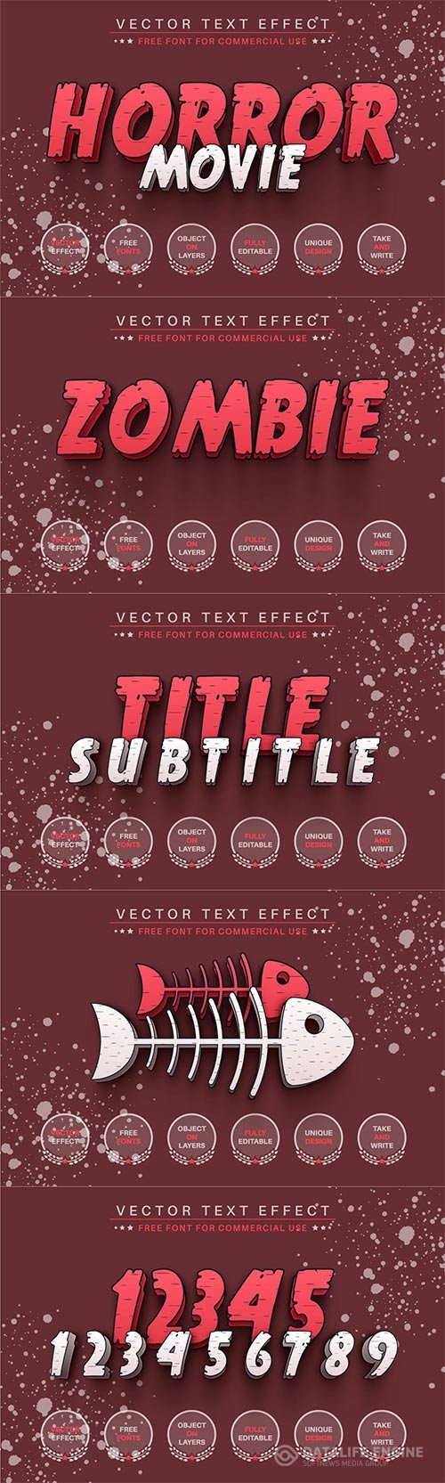 Horror Movie - Editable Text Effect, Font Style