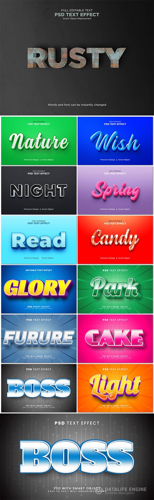 Psd text effect set vol 19