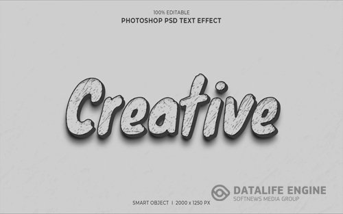 Creative 3d editable text effect psd